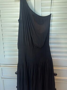 Ramy Brook One-Shoulder Black Dress